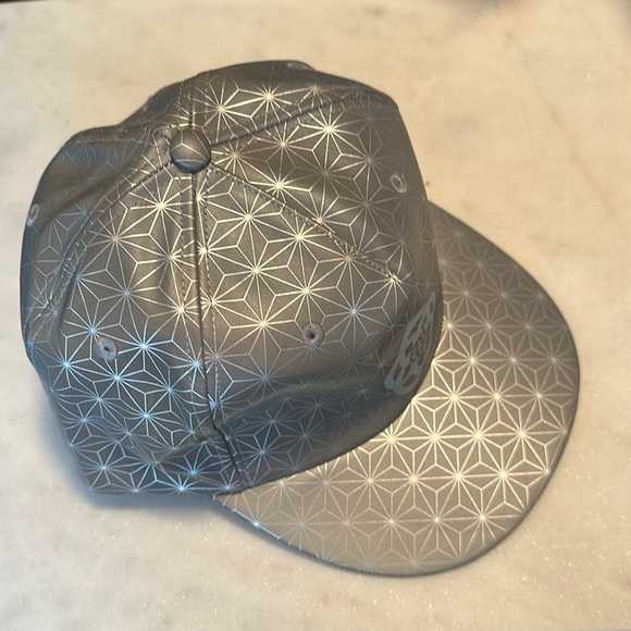 Silver and Holographic Epcot Disney Adult Baseball Cap - Picture 2 of 7